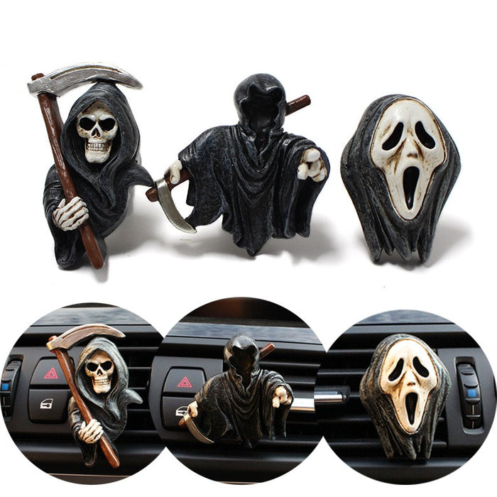 Death aromatherapy clip ornament resin car air conditioning outlet