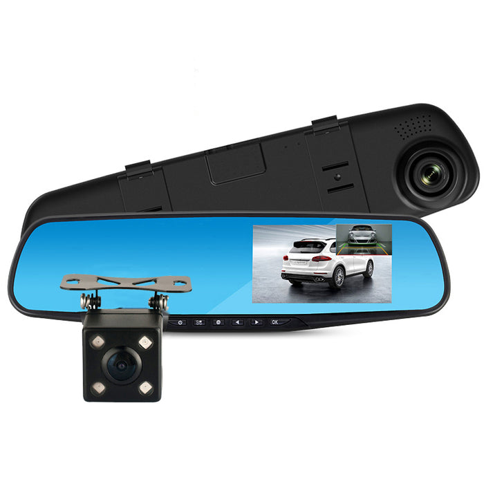 Full HD 1080P Car Dvr Camera Auto 4.3 Inch Rearview Mirror