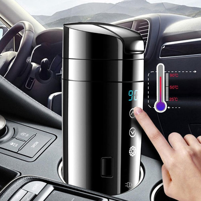 70W Real-time Temperature Vehicle Heating Cup 12V 24V