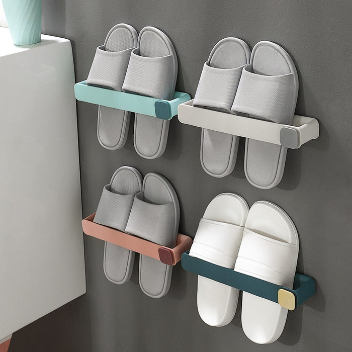 Punch-Free Shoe Rack Bathroom Slippers Rack a Lot