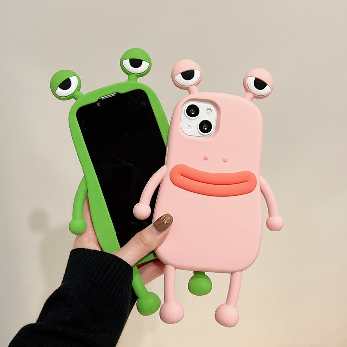 Funny Silicone 3D Frog Phone Case For IPhone Cover
