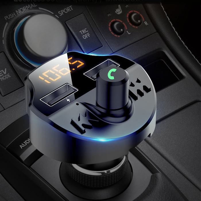 Car Fm Transmitter Bluetooth 5.0 Car Mp3 Player Modulator