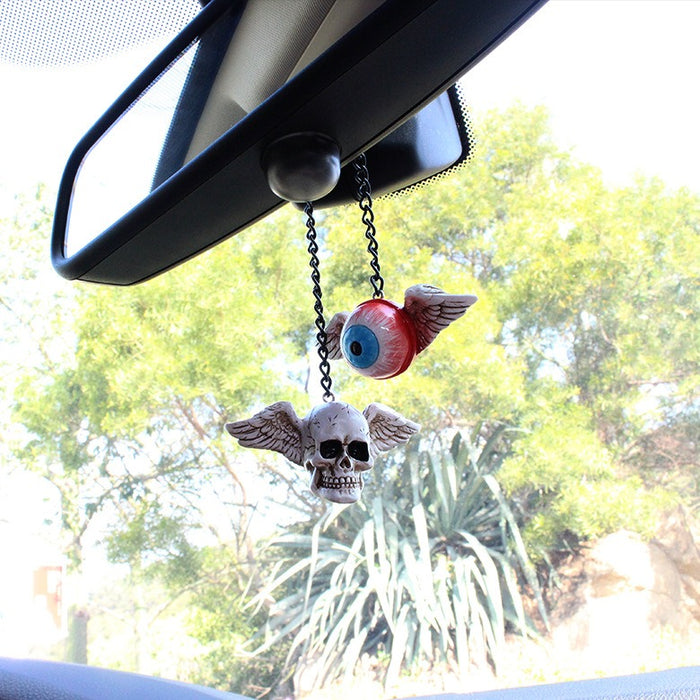 Creative resin for hanging accessories on the eye skeleton car