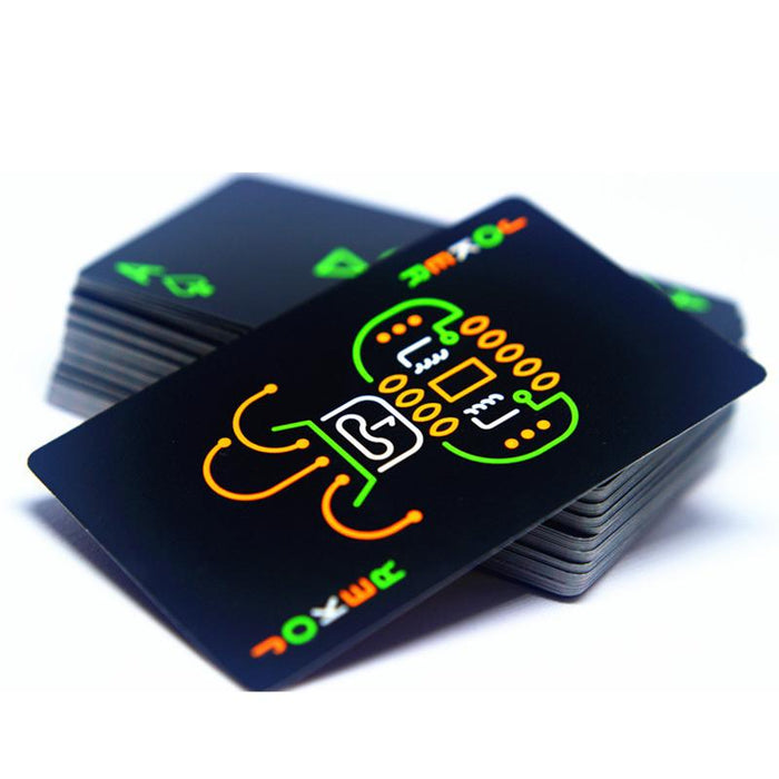 Black Luminous Fluorescent Poker Cards