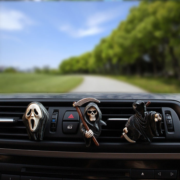 Death aromatherapy clip ornament resin car air conditioning outlet