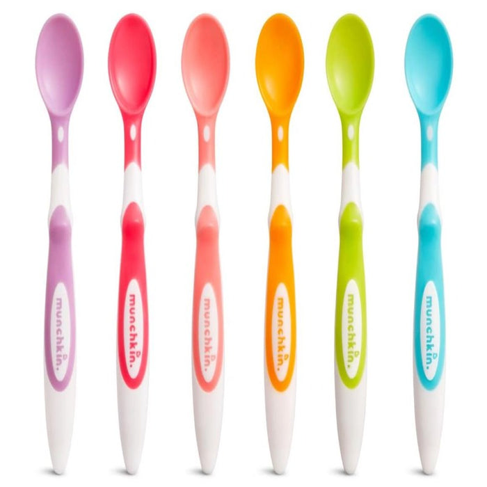 Colorful baby soft spoons 6 spoons