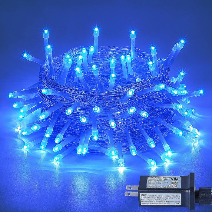 39ft 100LED Blue Christmas Lights Indoor Outdoor