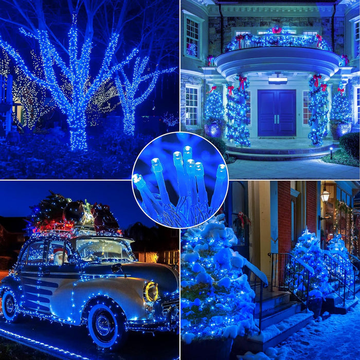 39ft 100LED Blue Christmas Lights Indoor Outdoor