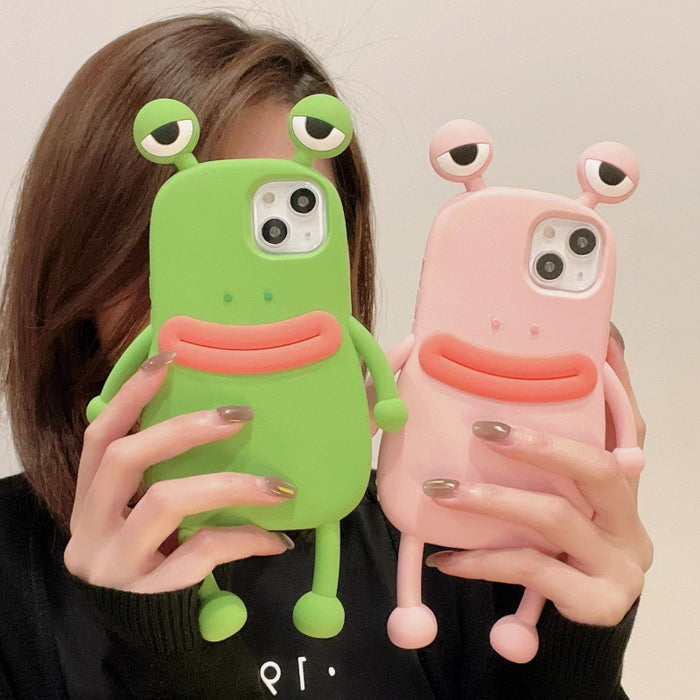 Funny Silicone 3D Frog Phone Case For IPhone Cover