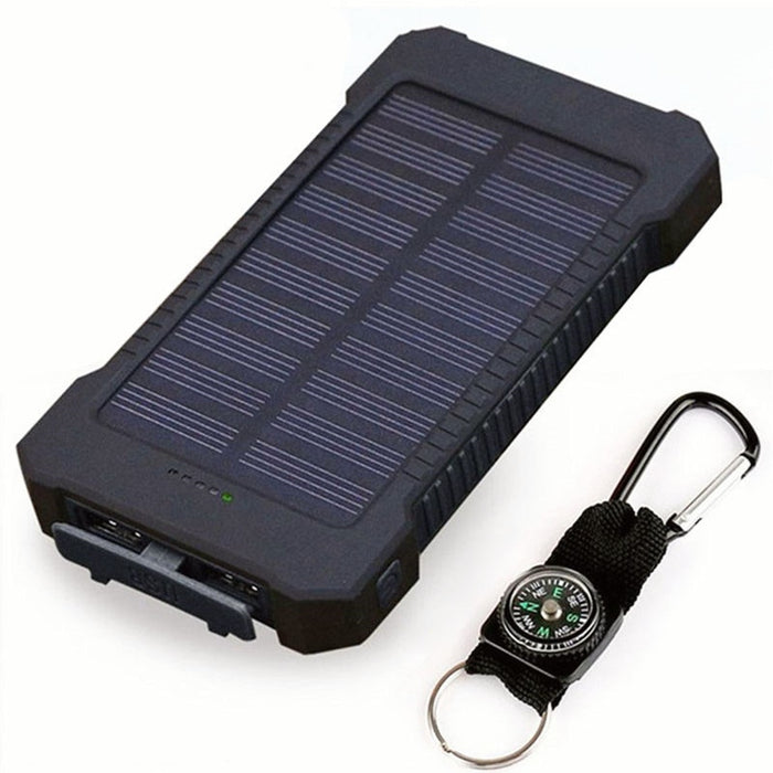 Smartphone with LED Light Solar Power Bank Waterproof 20000mAh