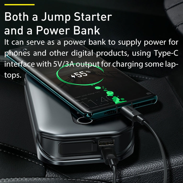 Baseus 1000A Car Jump Starter Power Bank 12000mAh Portable Battery