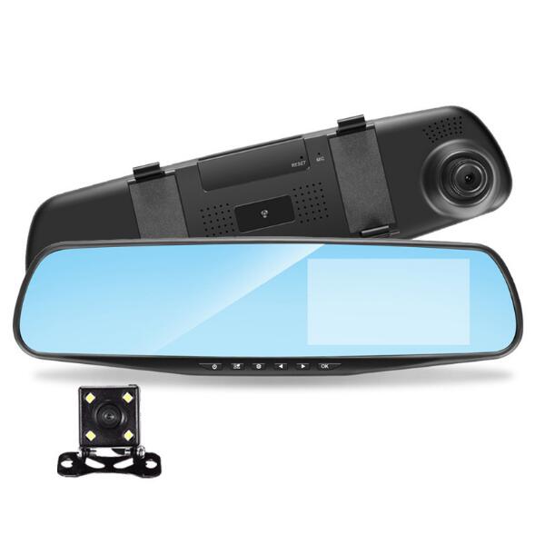 Full HD 1080P Car Dvr Camera Auto 4.3 Inch Rearview Mirror