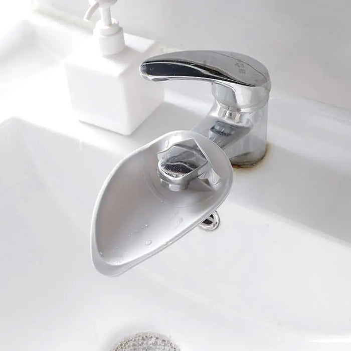1Pcs Silicone Faucet Extender Solid Color Sink Handle Extension