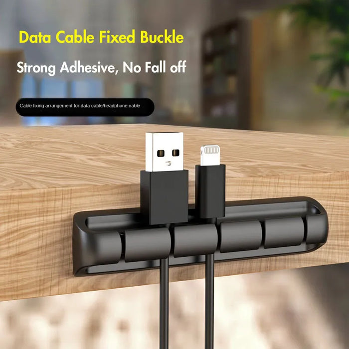 Desktop Cord Manager Data Cable Fixed Buckle Charging USB Cable