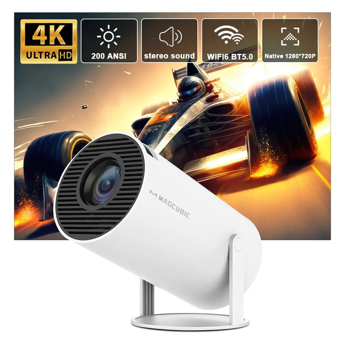 4K Android 11 Dual Wifi6 Projector 1080P 1280*720P