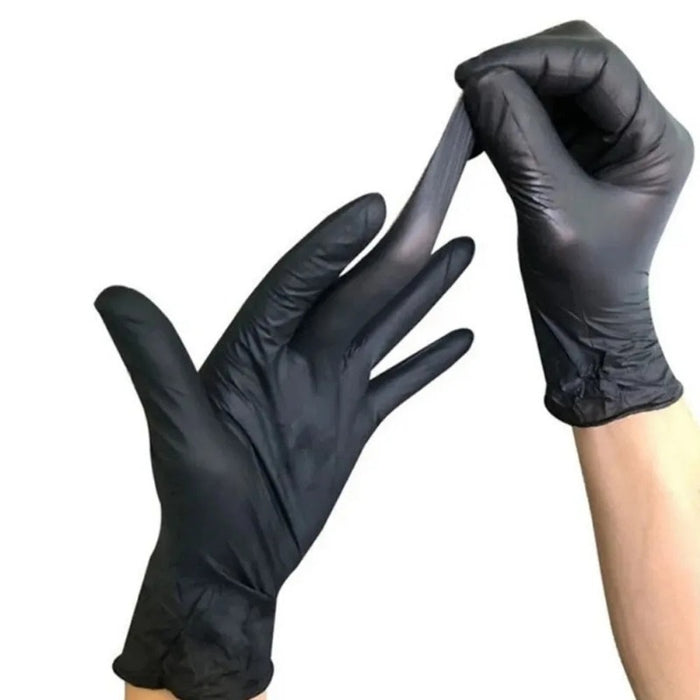 20 PCS Black Nitrile Gloves